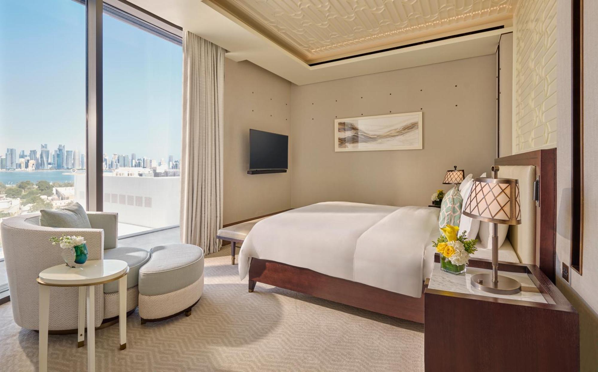 Mandarin Oriental, Doha Hotel Luaran gambar A bedroom at the hotel